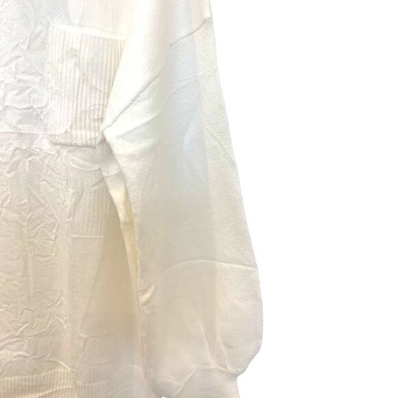 NEW White Oversized Sweater Large Pullover Boxy Minimalist Lagenlook Aralayeva - Picture 9 of 13